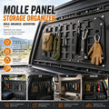1Pc 3 Sizes Truck Bed Molle Panel Aluminium Alloy Multifunctional L Track Storage Organizer for  - Automotive LED Light