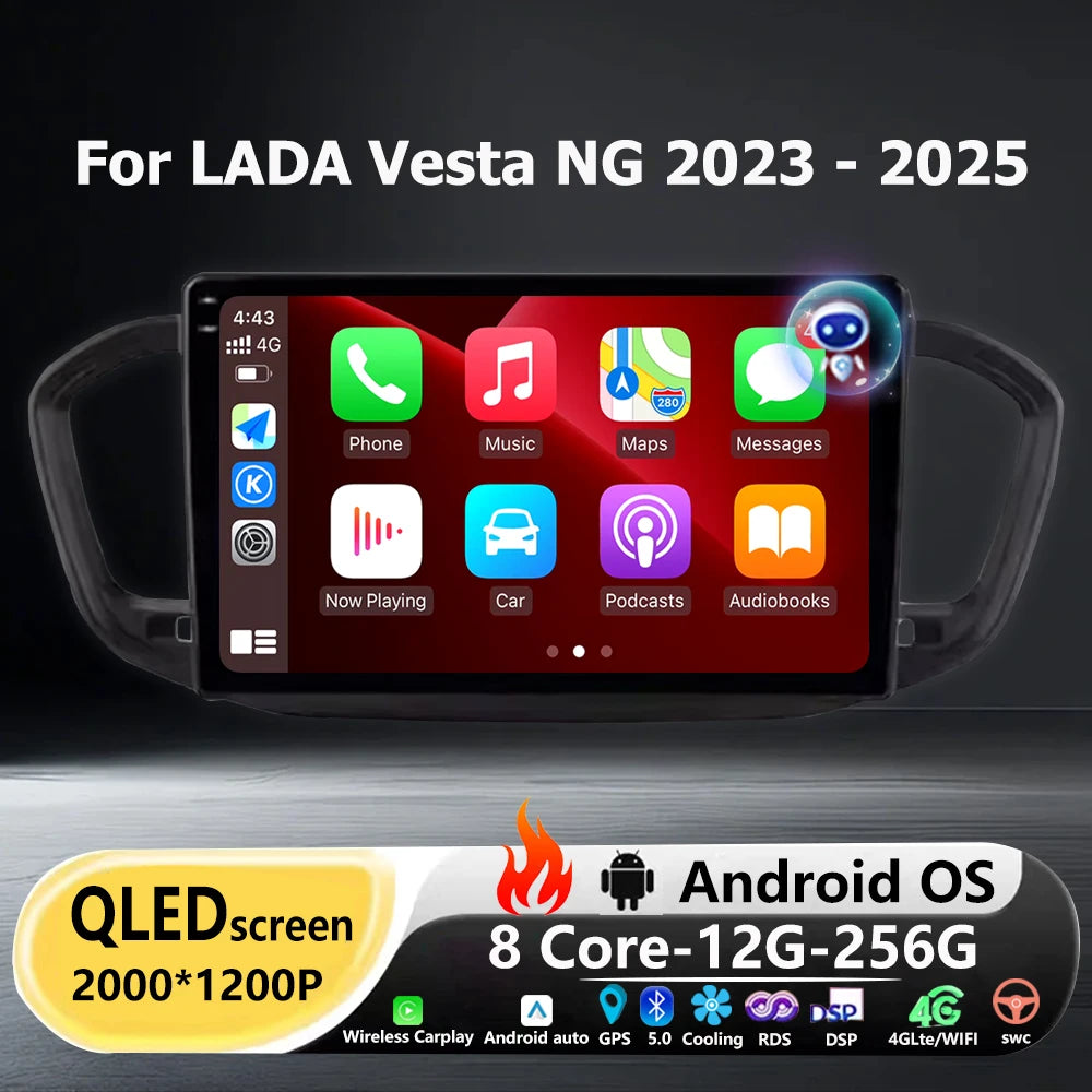 10'' Android 16 Car Radio for LADA Vesta NG 2023-2025 | GPS, Video Player | AUTOKITSHOP