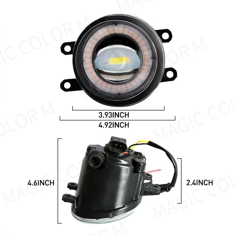 Angel Eye Fog Light For Toyota Highlander Kluger Avalon Prius C-HR CHR Estima 4Runner Car  | AUTOKITSHOP