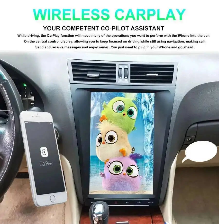 Car Radio Auto Multimedia Video Player Navigation Android 15 Vertical Screen For LEXUS GS3