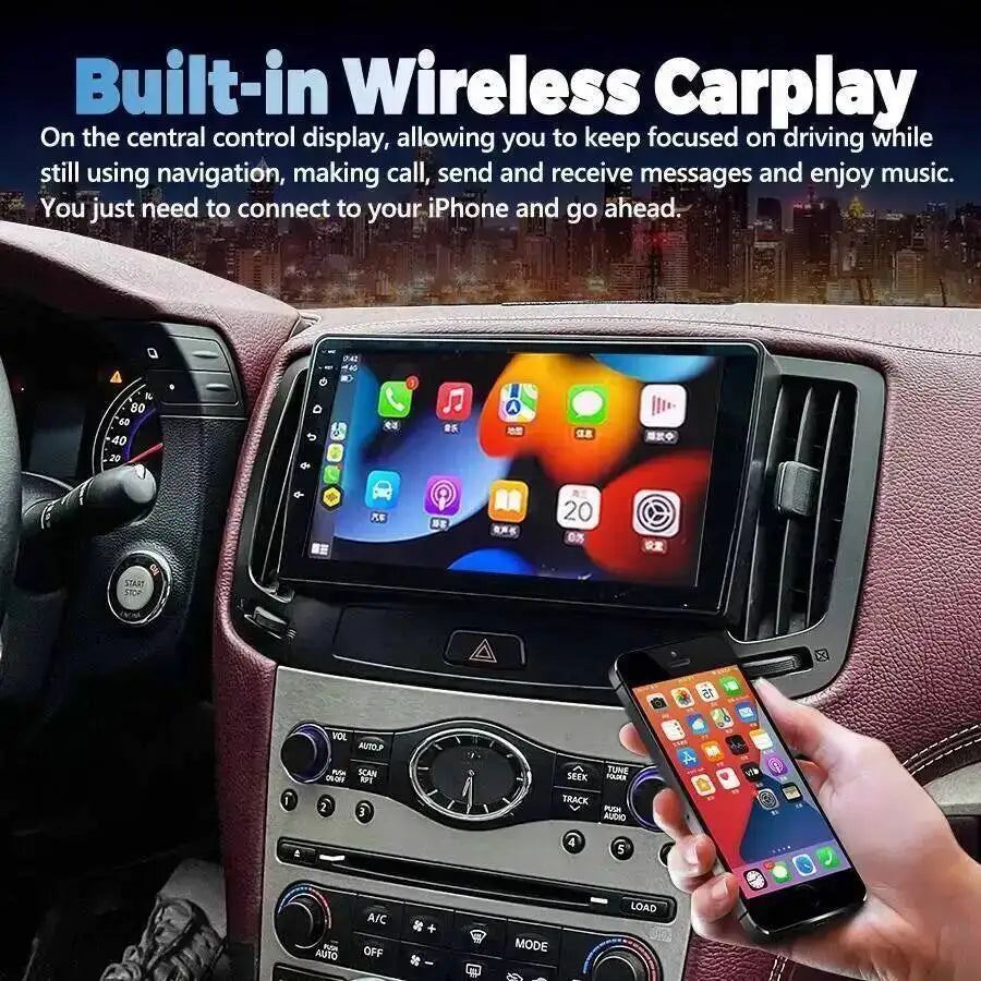 9 Inch Car Radio For Infiniti G25 G35 G37 2004-2013 Android 15 GPS Navigation Auto CarPlay | AUTOKITSHOP