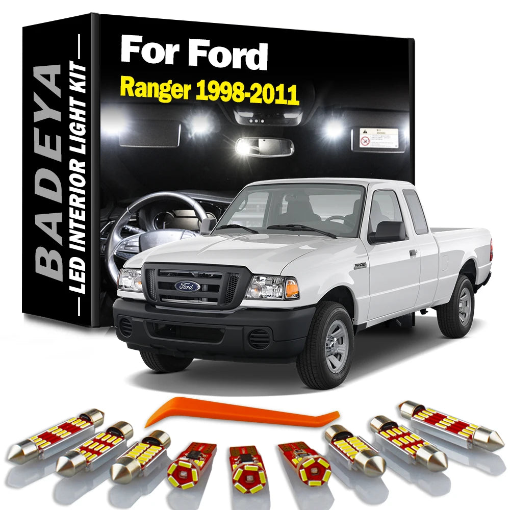 8-Piece LED Interior Light Kit for Ford 1998-2007 - Canbus Error-Free Interior Bulbs