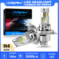 XSTORM H4 LED Light Canbus 30000LM 150W Car LED Headlight 6500K High-Power High Low Beam A