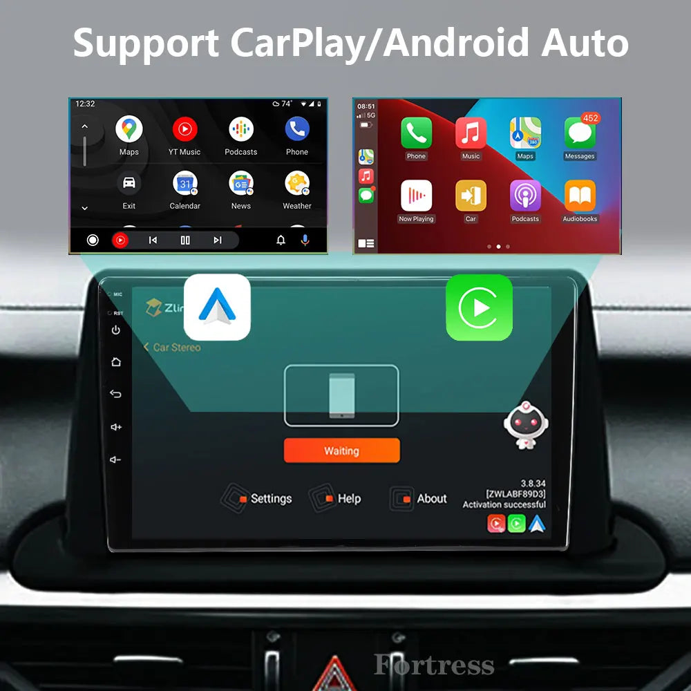 Android 16 Carplay Auto 2K Screen For Kia Cerato 4 IV 2018 - 2021 Car Radio BT Multimedia