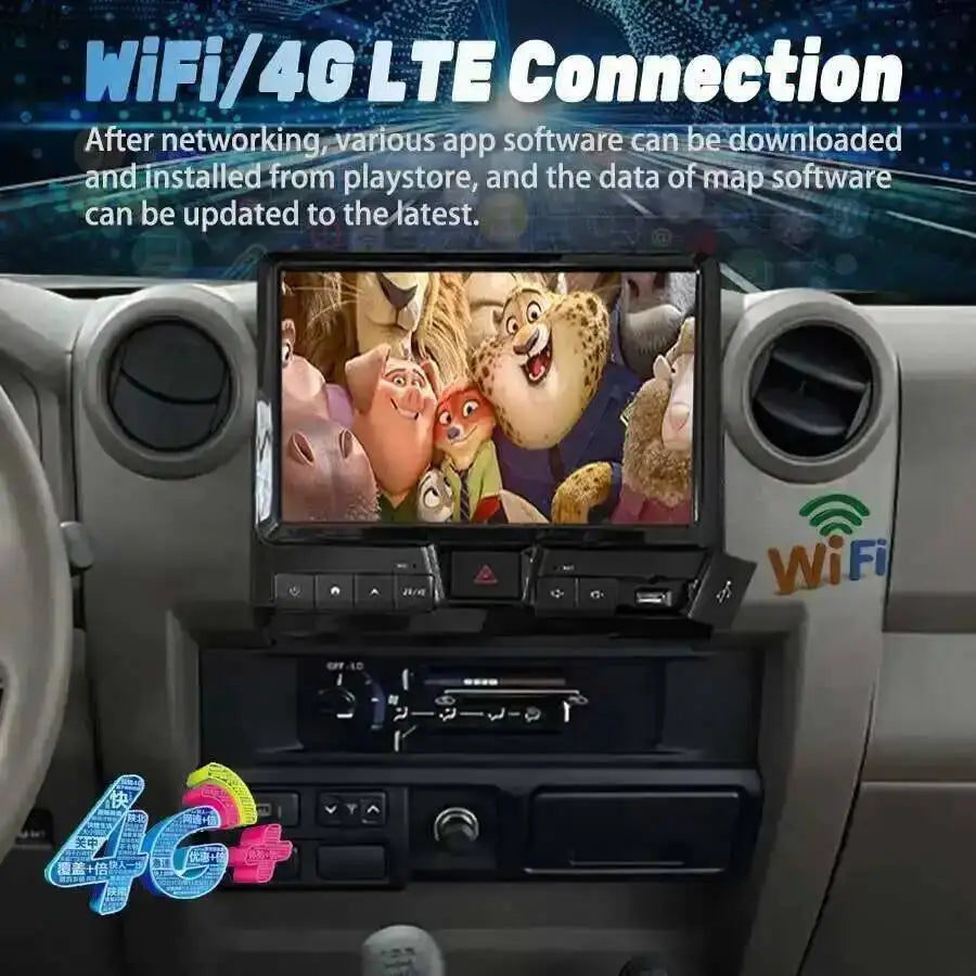 11.2inch For LC70 LC76 LC75 Toyota Cruiser 70 76 75 Android Screen Car Multimedia Video Pl | AUTOKITSHOP