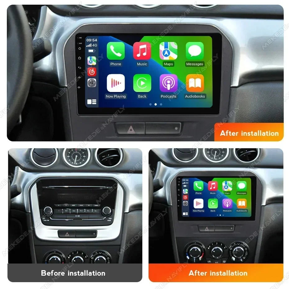 Wireless CarPlay Auto Car Stereo for SUZUKI Vitara 2015-2019 Android 14.0 Audio FM GPS Nav | AUTOKITSHOP