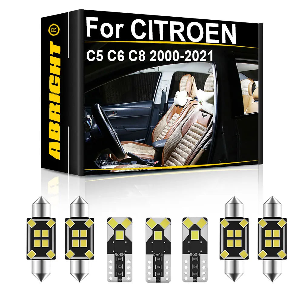 LED Interior Light Kit for CITROEN C5 C6 C8 - Canbus Error-Free Bulbs | AUTOKITSHOP