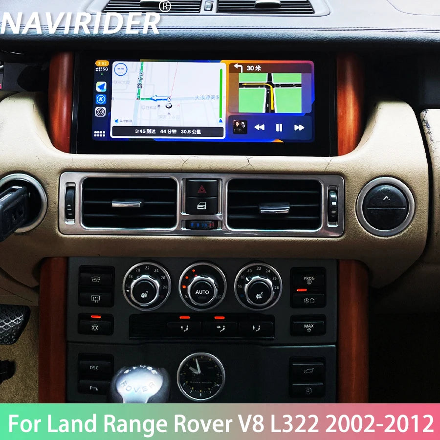 Android 15 Navirider 10.25Inch Multimedia Video Player For Land Range Rover V8 L322 2002-2