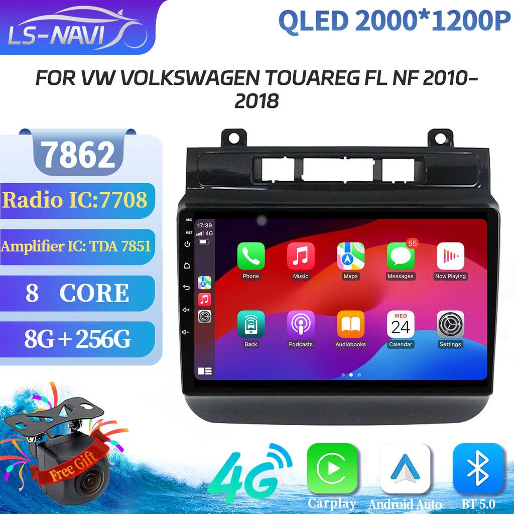 For VW Volkswagen Touareg FL NF 2010-2018 Multimedia Navigation Wireless BT Carplay Car Ra
