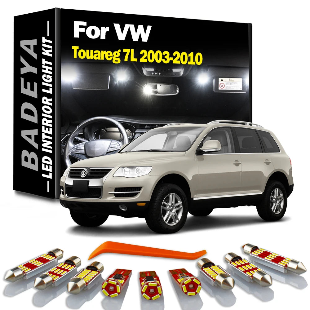 18-Piece LED Interior Light Kit for VW Volkswagen Touareg 7L - Canbus Error-Free Bulbs | AUTOKITSHOP
