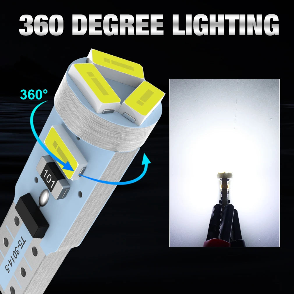 T5 Led Bulb W3W W1.2W Led Auto LED Lamp Led Canbus For Air conditioner button light Instru