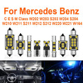 LED Interior Light Kit for Mercedes Benz C E S M Class W202 W203 S203 W204 S204 W210 W211 S211 W212 S212 W220 Car LED...