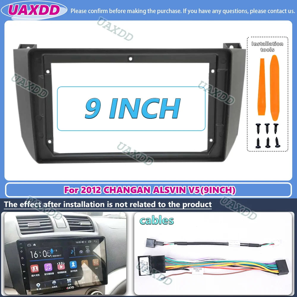 For CHANGAN ALSVIN V5 2012 Car Radio Fascia Frame Stereo CD GPS DVD Player Install Panel S