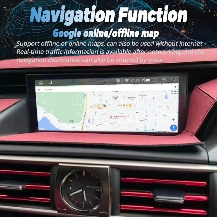 10.25“ RHD Android Screen Stereo 4G WiFi Car Multimedia Player CarPlay For Lexus IS RC 200 | AUTOKITSHOP
