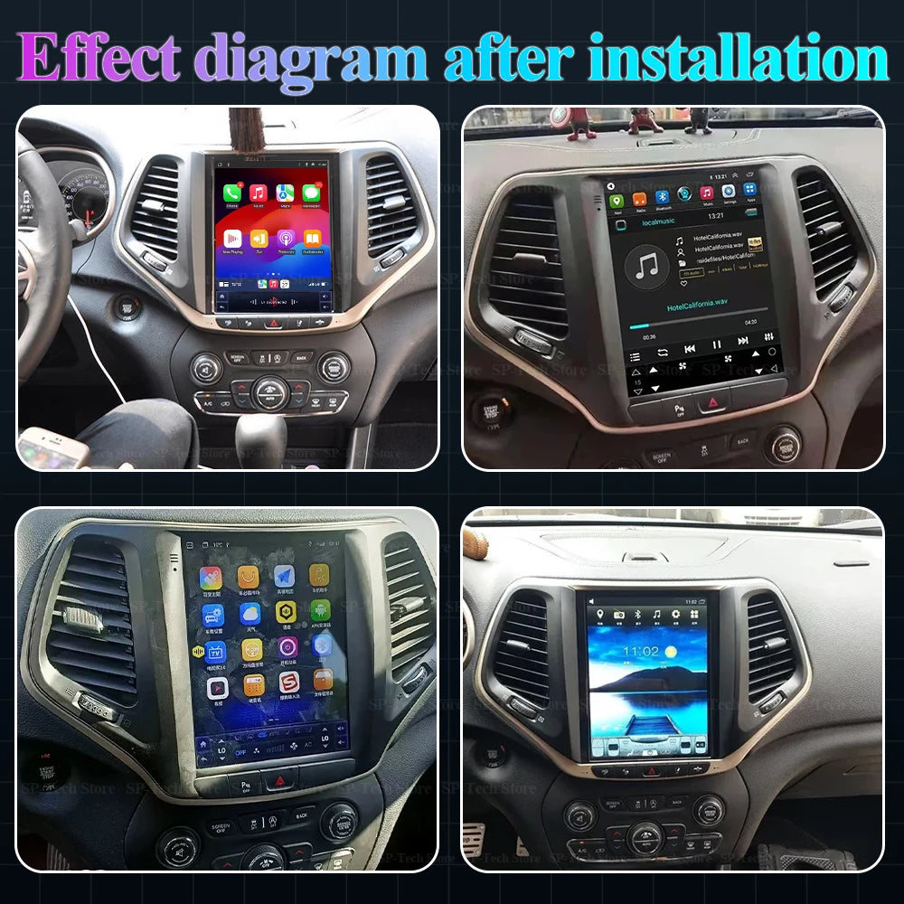 Android 16 For Jeep Cherokee 2014 2015 2016 2017 2018 2019 9.7" Car Radio Multimedia Video | AUTOKITSHOP
