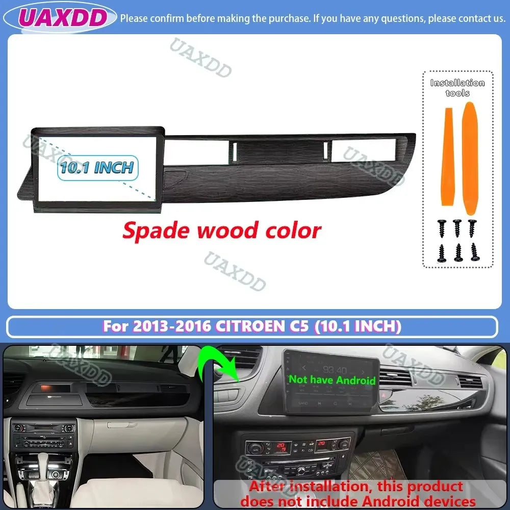 For 2013-2016 CITROEN C5 10.1INCH 2 Din Car stereo radio Android frame panel fascia cable