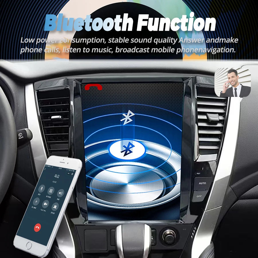12.1" Android 14 Touch Screen For Mitsubishi Pajero Sport 2016~2021 Car Stereo Radio Multi