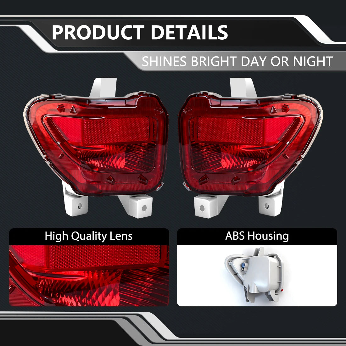 Rear Bumper Reflector Lights NO BULB For Toyota RAV4 2005-2012 Tail Parking Brake Light Wa | AUTOKITSHOP