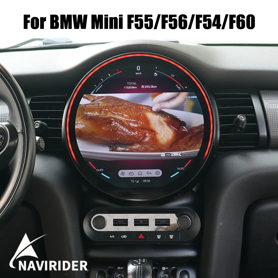 11.8" Touch Screen For BMW Mini F55 F56 F54 F60 2014-2020 Android14 Radio Multimedia Palye | AUTOKITSHOP