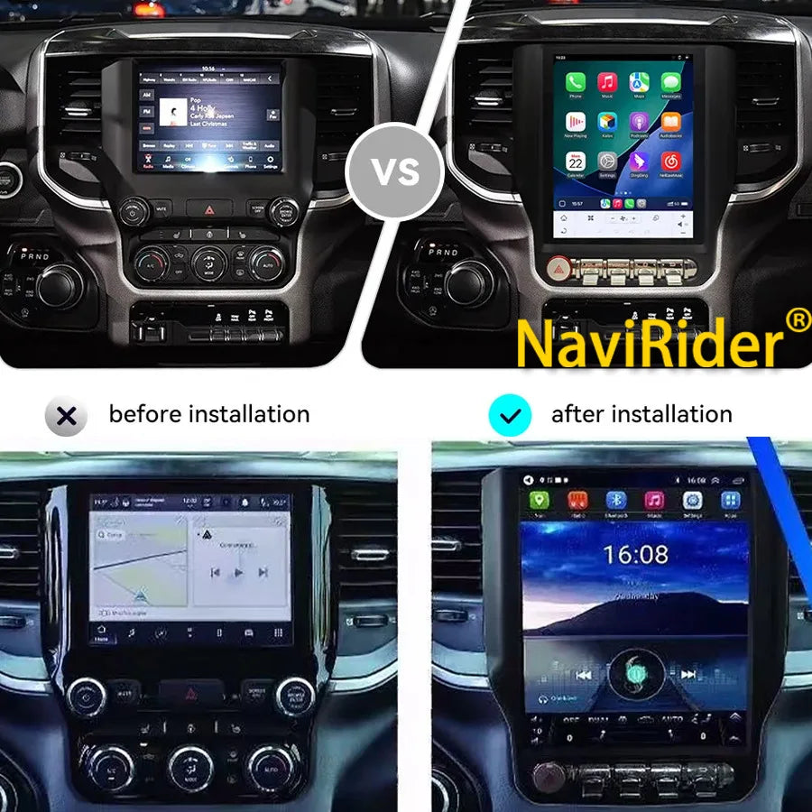 For Dodge Ram 2019 2020 2021 Android15 Stereo 4G WiFi Autoradio Head Unit BT GPS Navi 4G C | AUTOKITSHOP