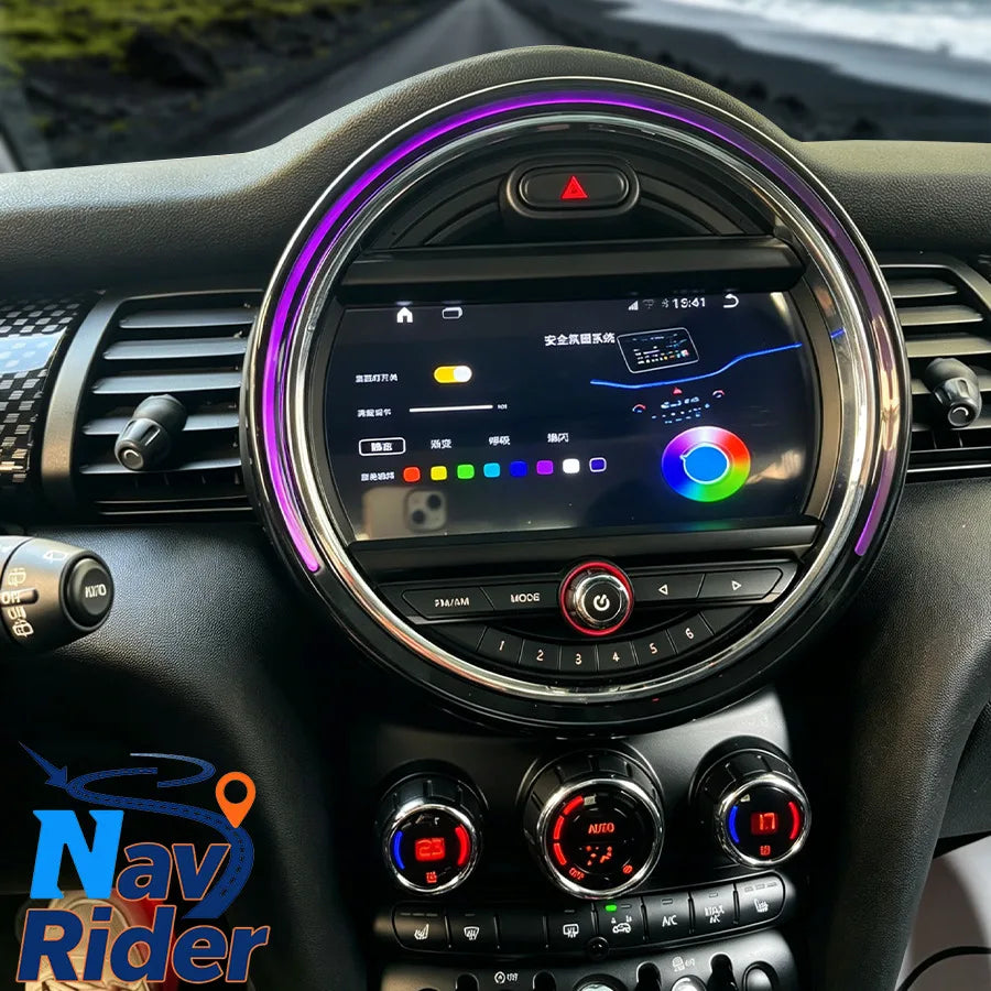 9" Android Stereo For BMW Mini One 2017 F55 Cooper F56 Clubman F54 2015-2018 Wireless CarP