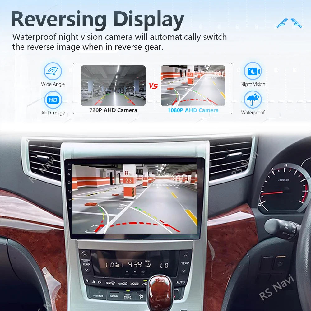 Plug and Play Android 16 Carplay 2K Screen Car Radio Multimedia Player For Toyota Vellfire