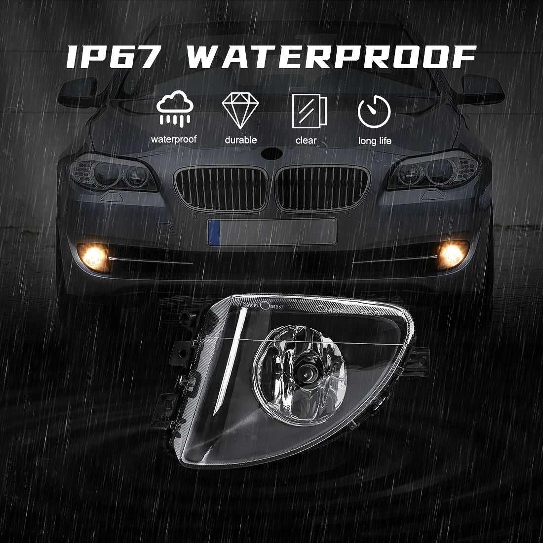 63177216888 63177216887 Car Fog Lamps For BMW 5 Series 5 Series F10 F18 520d 520i 523li 52 | AUTOKITSHOP
