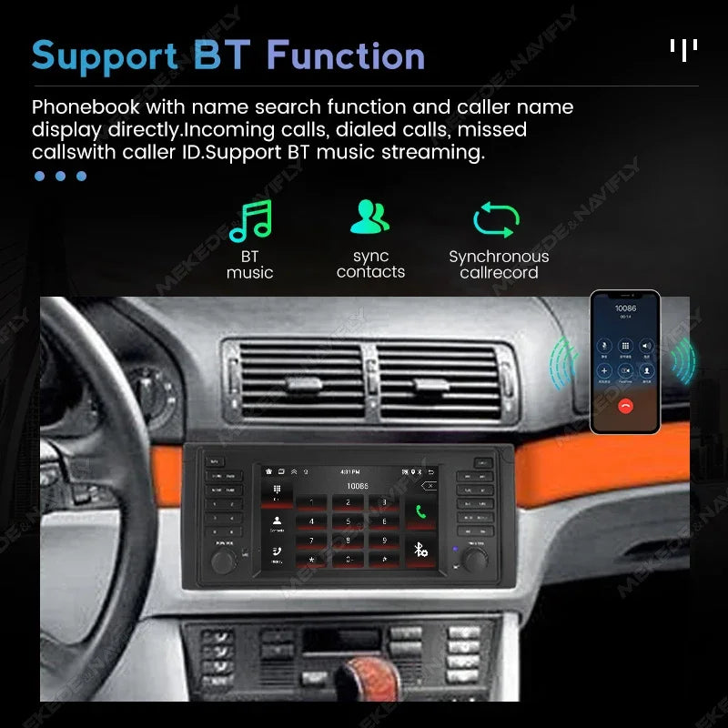 Wireless CarPlay Android Auto Car Radio for 5 Series E39 X5 E53 M5 7inch 2Din Stereo GPS N | AUTOKITSHOP