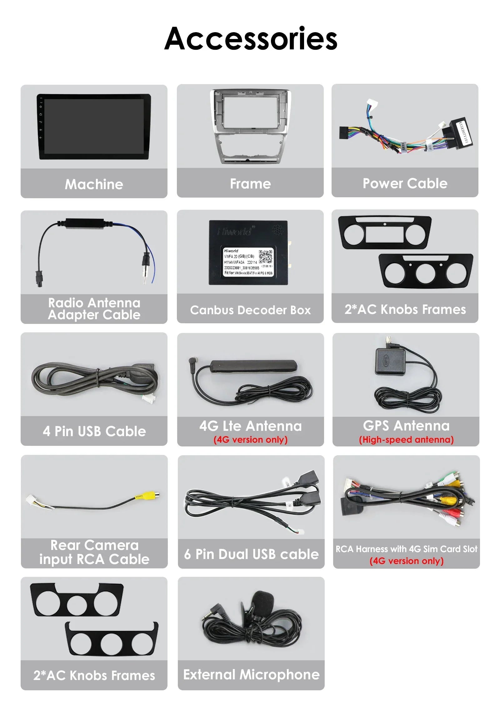 Autoradio Android Auto Carplay For SKODA Octavia 2 A5 2008-2013 multimedia player GPS Ster