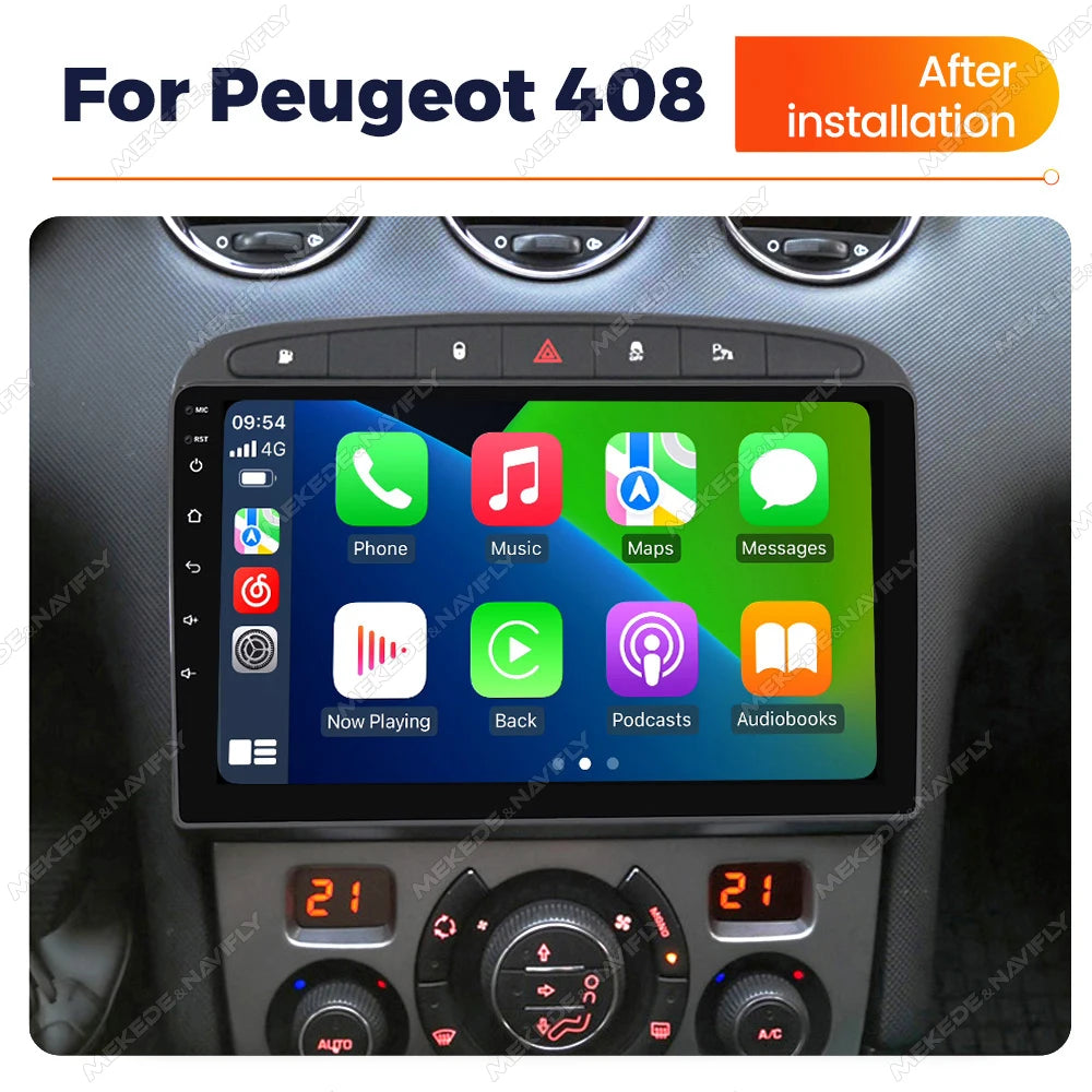 IPS touch screen 9 inch Car Radio For Peugeot 408 For Peugeot 308 308SW Car play Android a