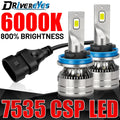 H7 H4 LED Headlight CANBUS H11 H8 H9 H1 9005 HB3 9006 HB4 9012 HIR2 Turbo 7535 SCP Chip Ca
