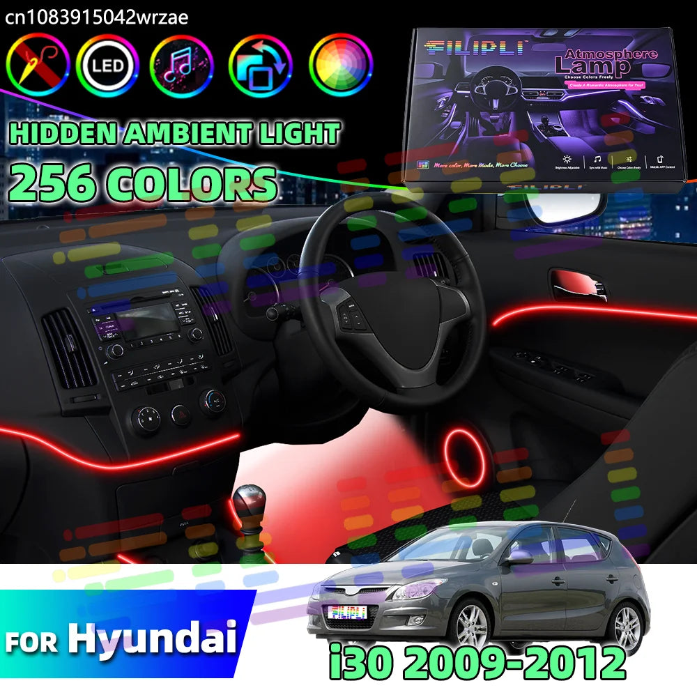 64 RGB - Ambient Light - for Hyundai 2009-2012 - App Control - Car Interior Lighting | AUTOKITSHOP