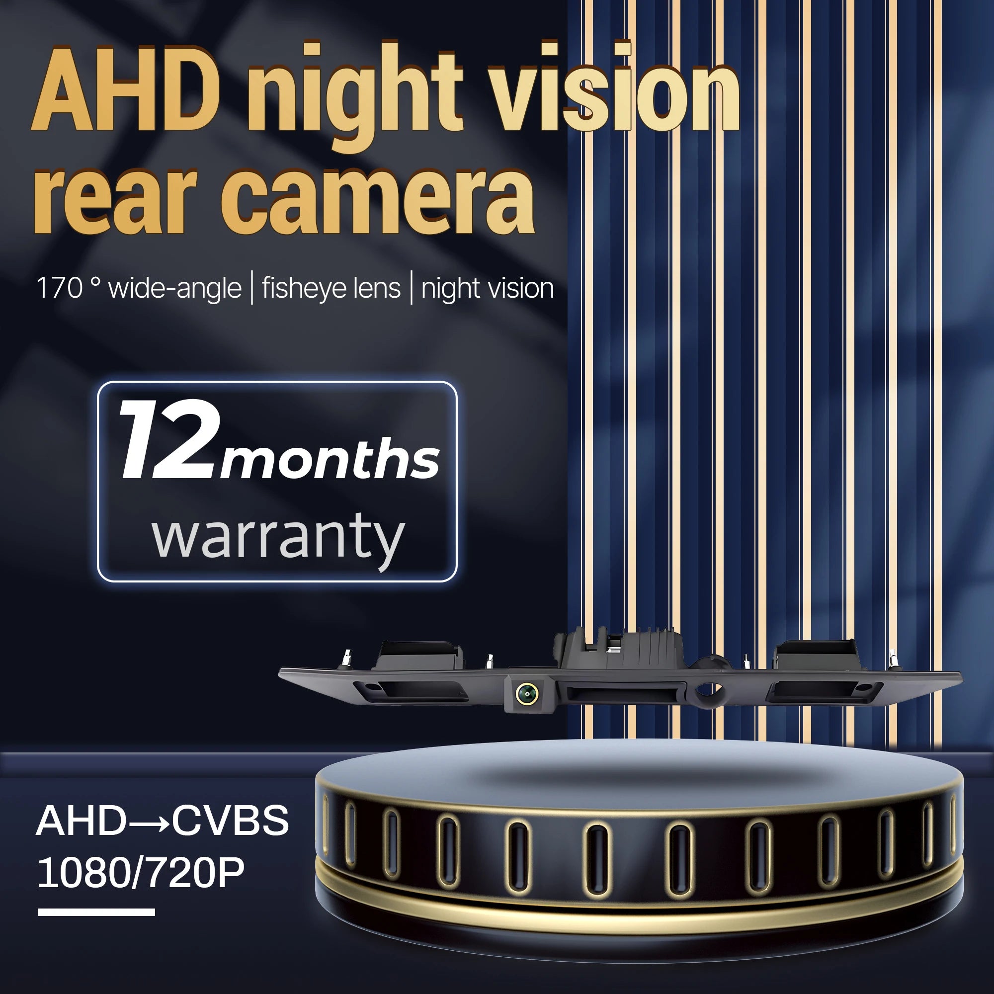CCD AHD 1080P 170°CVBSCar Rear Trunk Handle Camera For Audi A3 A4 A5 A6 B6 A6L S6 B7 A8 A8