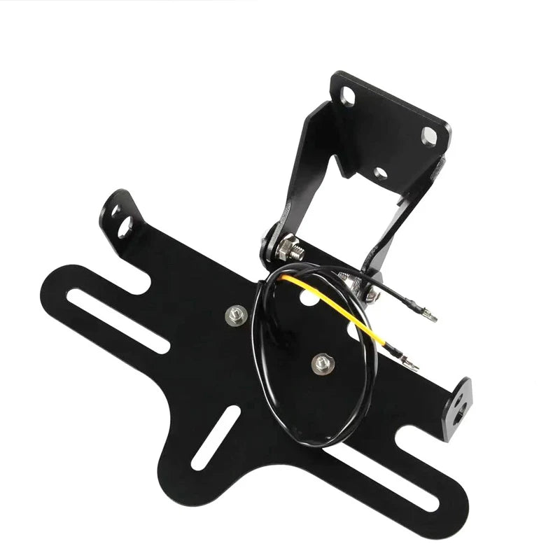 For Zontes 703RR 703 RR Motorcycle Short Tail License Plate Bracket Foldable License Plate Brack - Automotive LED Light