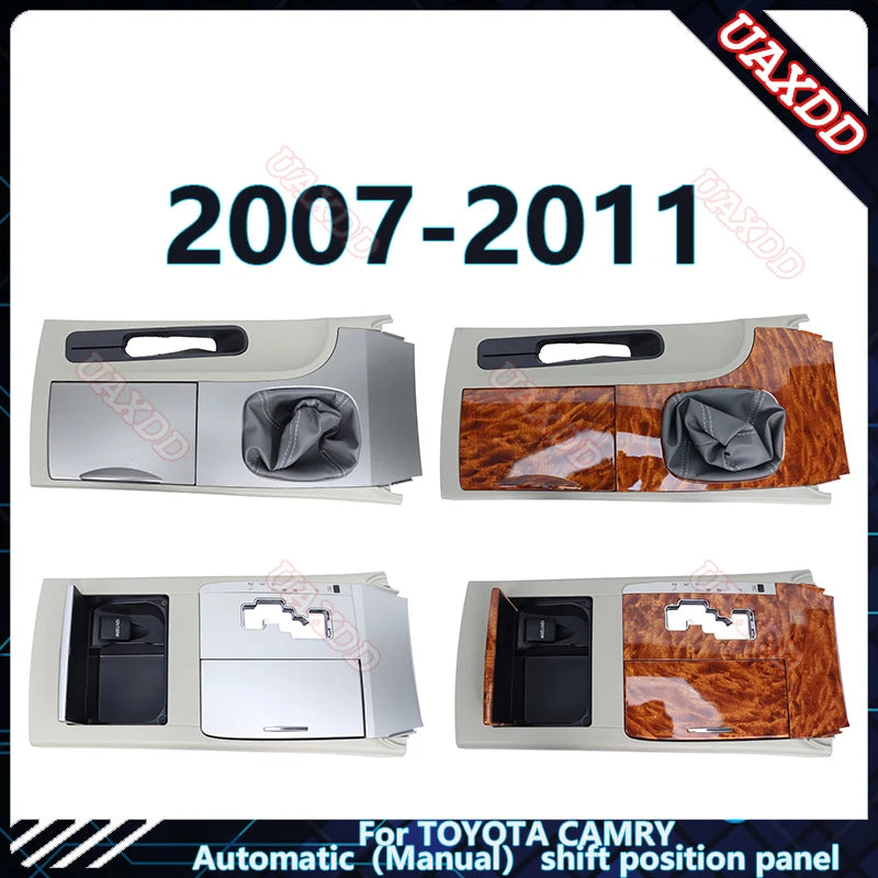 For 2007-2011TOYOTA CAMRY/Manual(Automa) shift position panel（GRAY-PEACH WOOD） Air Conditi