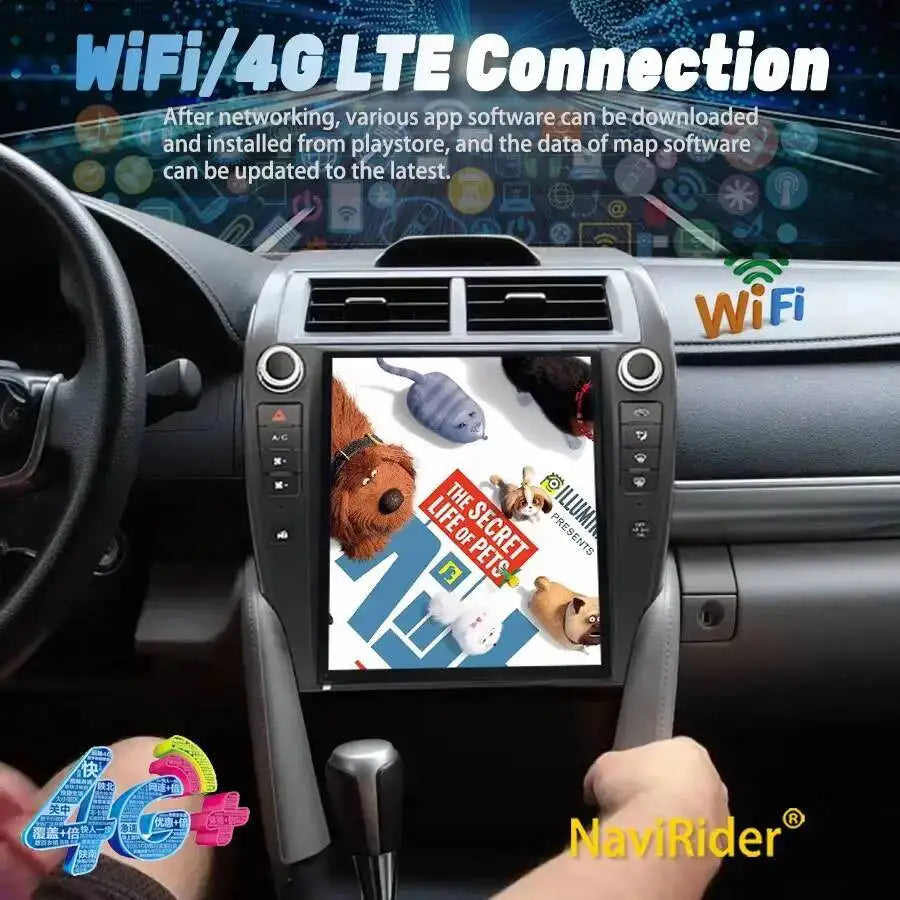 12.1inch Android 15 Car Radio For Toyota Camry 7 XV 50 55 US Version 2012 -2017 Carplay Mu