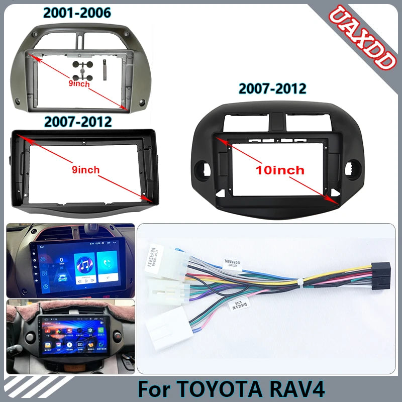 For TOYOTA 2002-2012 RAV4 Car Radio Android DVD Stereo Screen Multimedia Video CD Player N