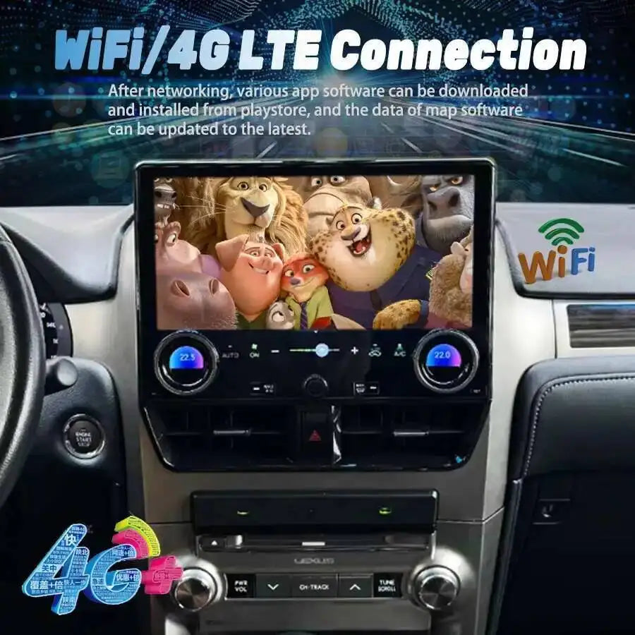 Video Player Stereo Head Unit GPS 4G For Lexus GX400 Gx460 2009 - 2022 CarPlay 12.5inch Au | AUTOKITSHOP