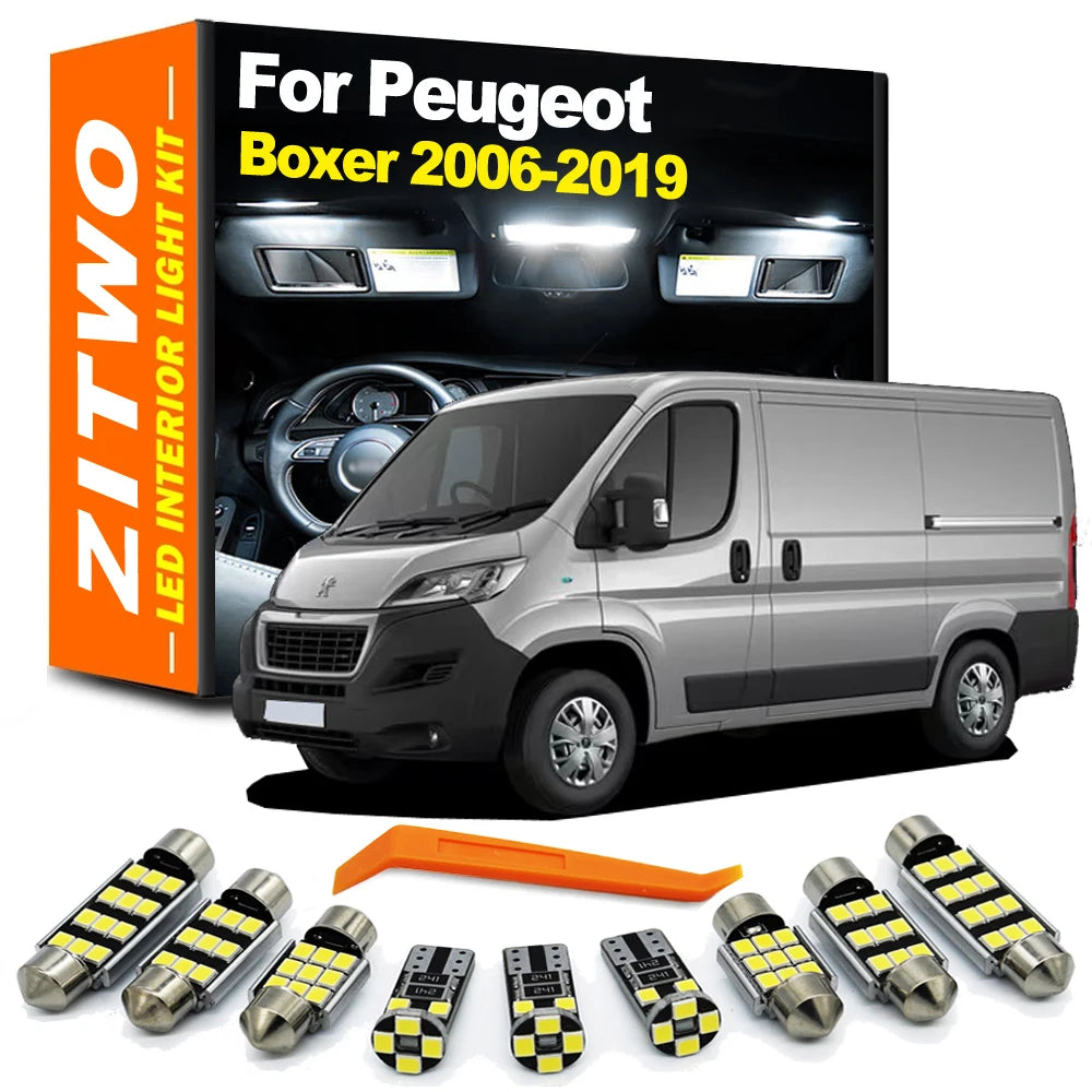 7Pcs Canbus For Peugeot Boxer 2006- 2011 2012 2013 2014 2015 2016 2017 2018 2019 for Peugeot 2006-2011 - Canbus LED Car