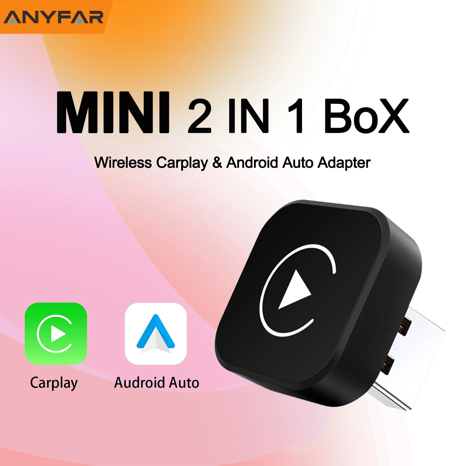 Wired to Wireless CarPlay Android Auto Adapter for OEM Car Stereo With USB Dongle Smart Mi