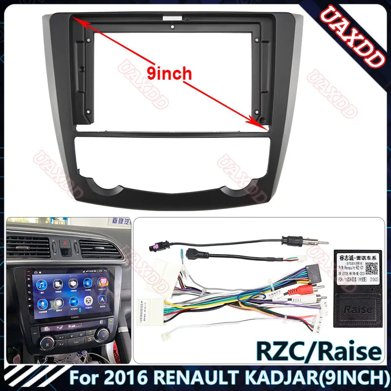 For 2016 RENAULT KADJAR9INCH Car DVD Radio Android Host Speaker Decoder MP3 MP5 Fascia Aud