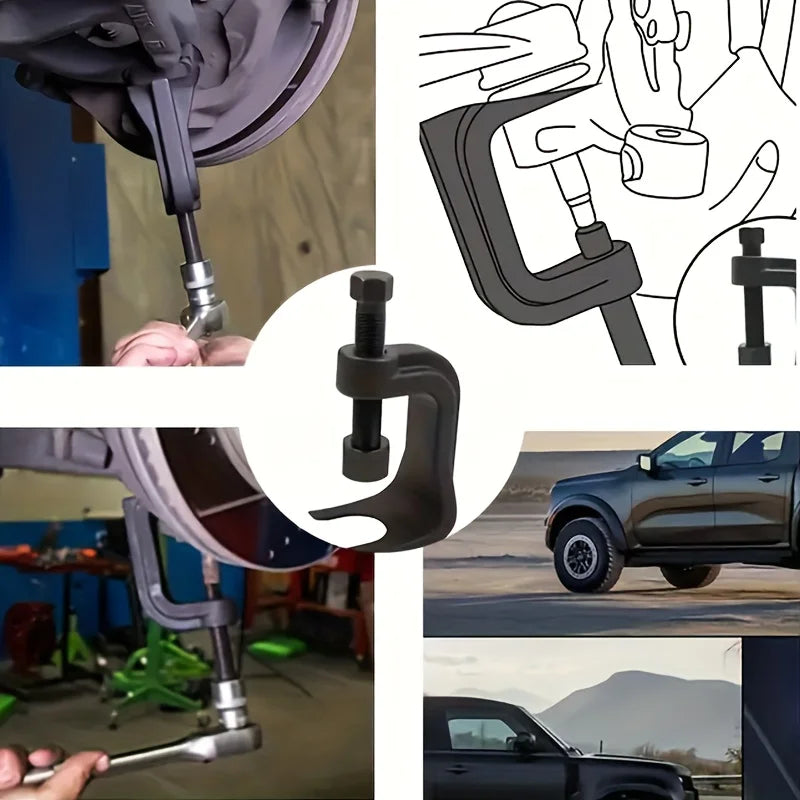 Adjustable Ball Joint Separator 25112 Puller Extending up to 2 3/8 Inches for Cars Trucks SUVs - - Automotive LED Light