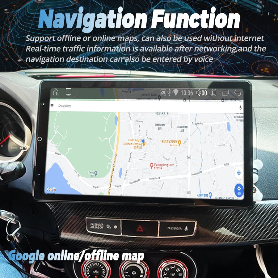 Android 14 13.3Inch 2K Screen For Mitsubishi Lancer 2007 2017 256GB Car Multimedia Video P | AUTOKITSHOP