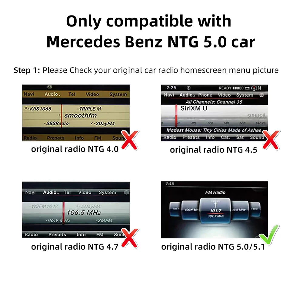 Wireless CarPlay Android Auto Decoder Box CarPlay Interface For Mercedes Benz GLE GLS CLS  | AUTOKITSHOP