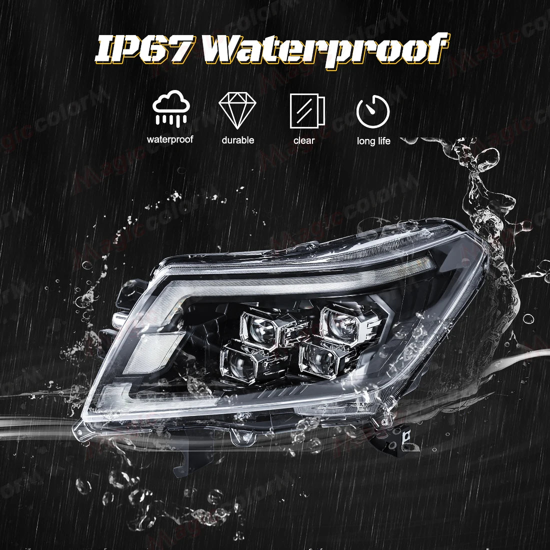 For Nissan Navara 2014 2015 2016 2017 2018 2019 2020 2021 LED Headlights Car Head Lamps Fr | AUTOKITSHOP