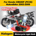 H11 Super Bright Halogen Lights Bulbs 100W Motorcycle Headlight 6000K For Honda CB600F (PC
