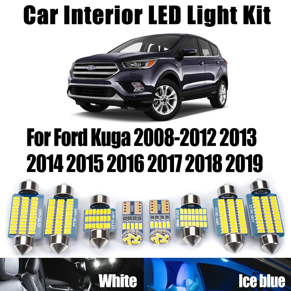 LED Interior Light Kit for Ford Kuga 2008- 2017 - Canbus Dome Map Door Trunk Bulbs | AUTOKITSHOP