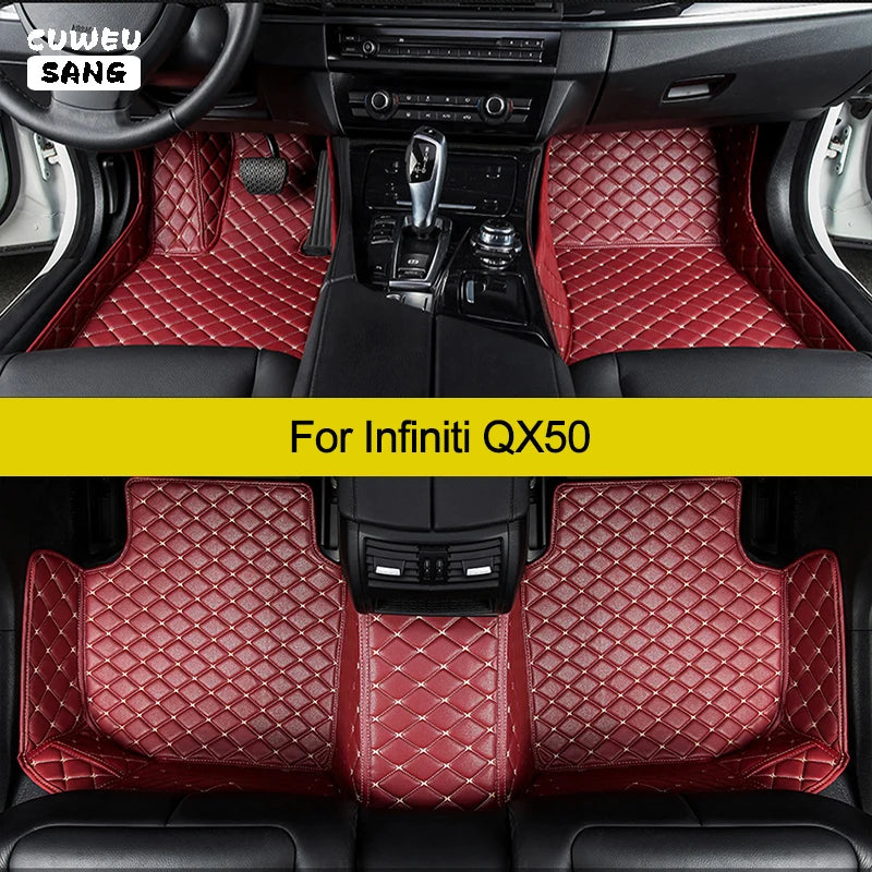 CUWEUSANG Custom Car Floor Mats For Infiniti QX50 Auto Carpets Foot Coche Accessorie | AUTOKITSHOP