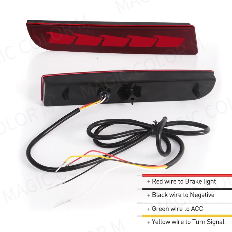 LED Bumper Reflector Lights For Mitsubishi Lancer Evo Evolution ASX Outlander Sport RVR Dy | AUTOKITSHOP