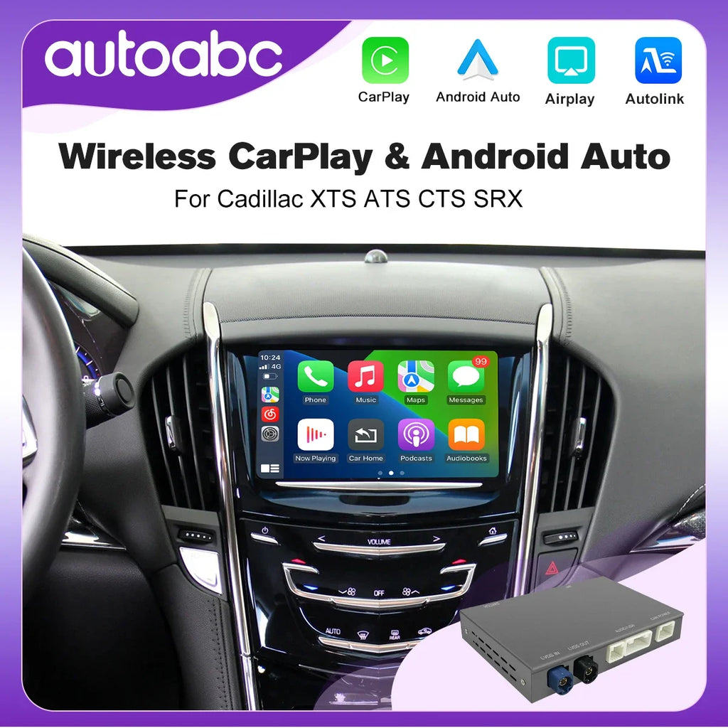 Wireless CarPlay Android Auto for Cadillac XTS,ATS,CTS,SRX 8" HMI 2.0 2.52013-2019 Support | AUTOKITSHOP